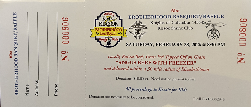 Raffle Ticket Example